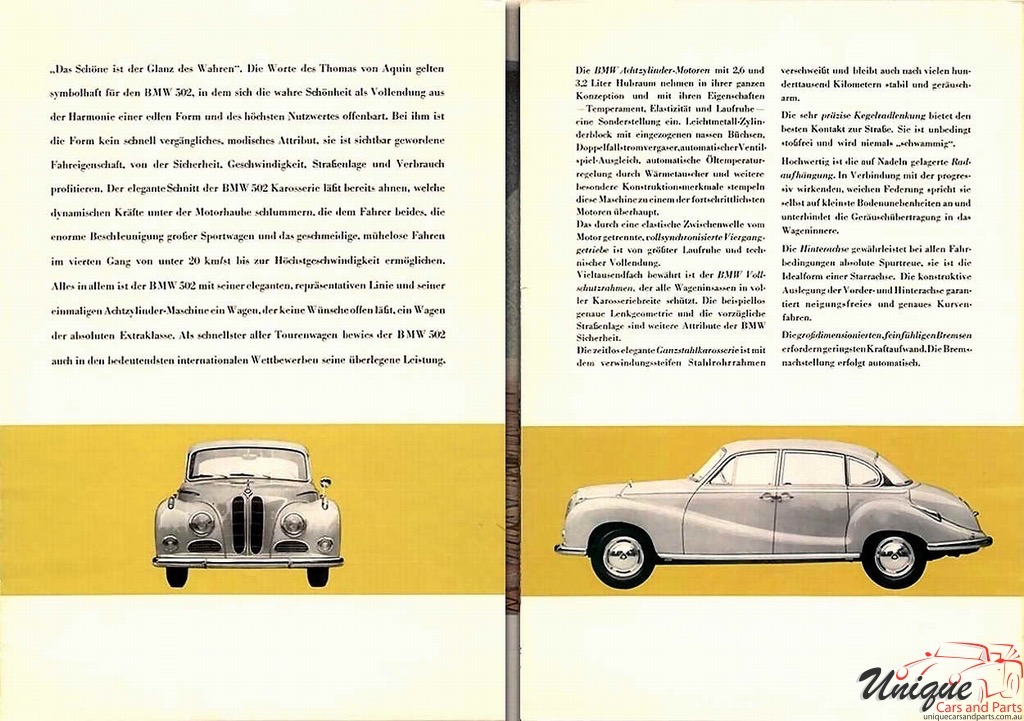1957 BMW 502 Brochure Page 6
